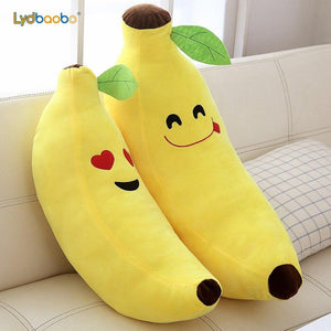 Funny Creative Cartoon Banana Stuffed Soft Pillow Sofa Cushion Baby Lovely Plush Doll Kids Fruit Toys Children Birthday Gifts